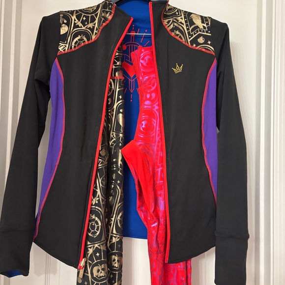 Crowned Athletics Fairest Heart Track Jacket Leggings Three Pieces Set Small - Picture 3 of 4